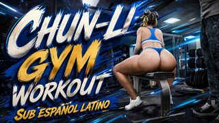 Chun-Li gym workout(SUB) By AxenAnim