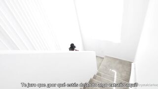 Mi madrastra nos espia, esta celosa y quiere su parte de polla Crystal Hot Sub
