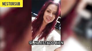 La pelirroja y ardiente esposa es penetrada por dos hombres sub español