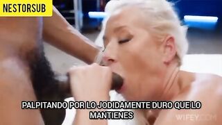 Taylor y Bill - Una MILF casada tiene una experiencia de esposa liberal con un hombre negro. Sub esp