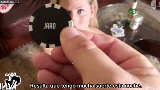 Apostada por su prometido en un juego de poker, sub esp