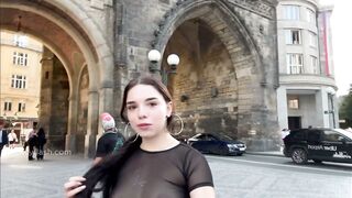 Paseo publico en Praga